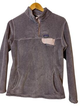 Patagonia Girls' Re-Tool Snap-T Pullover jacket Glaze Purple size XXL(16-18)